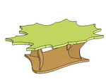 Столик Кленовый лист